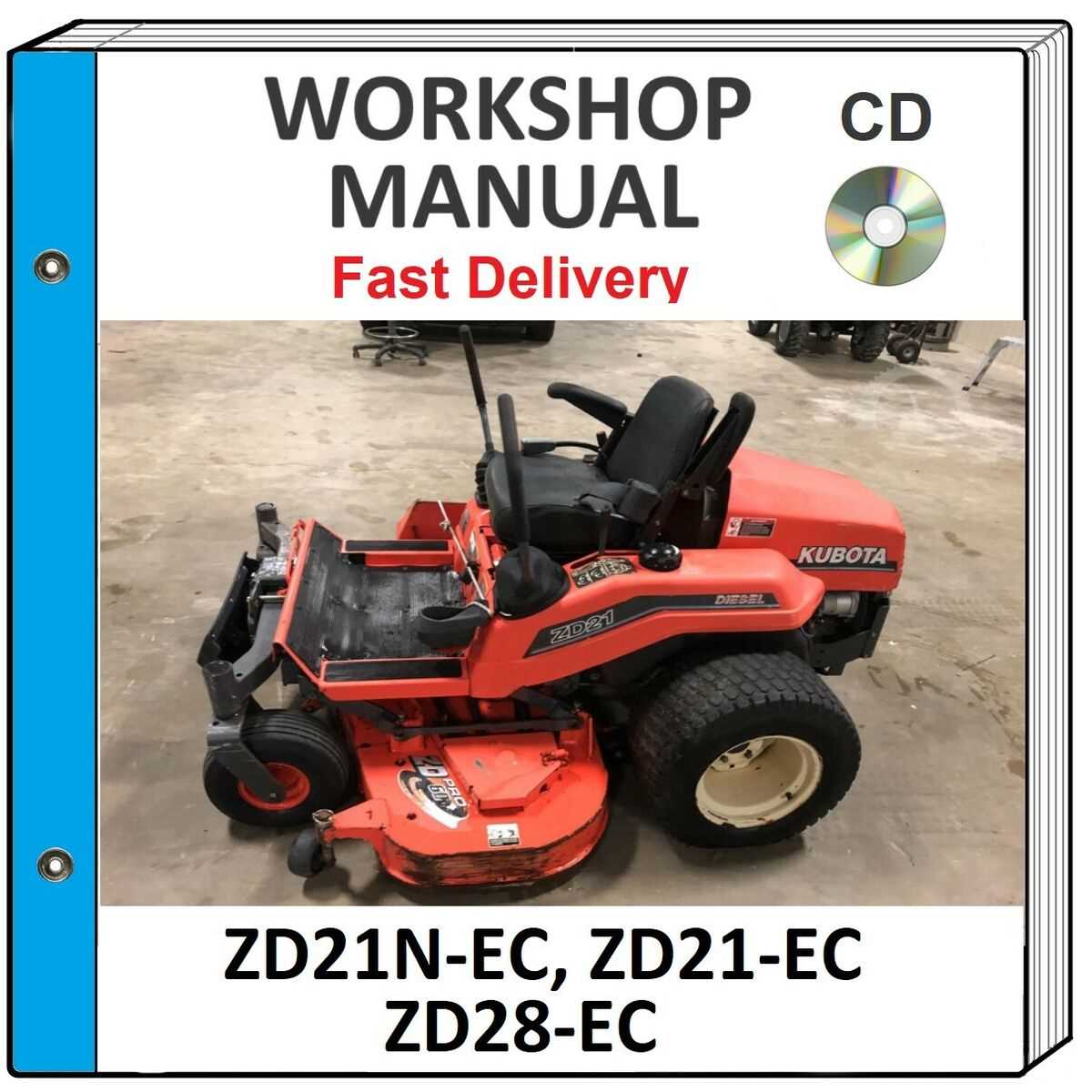 kubota zd21 mower deck parts diagram