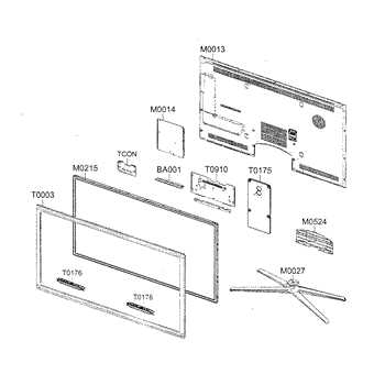 led tv parts diagram