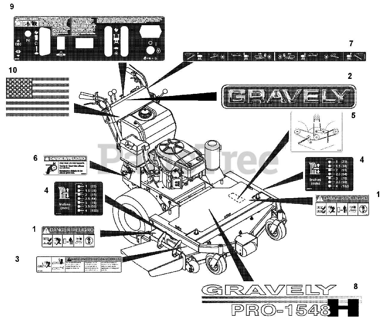 lesco 36 walk behind parts diagram