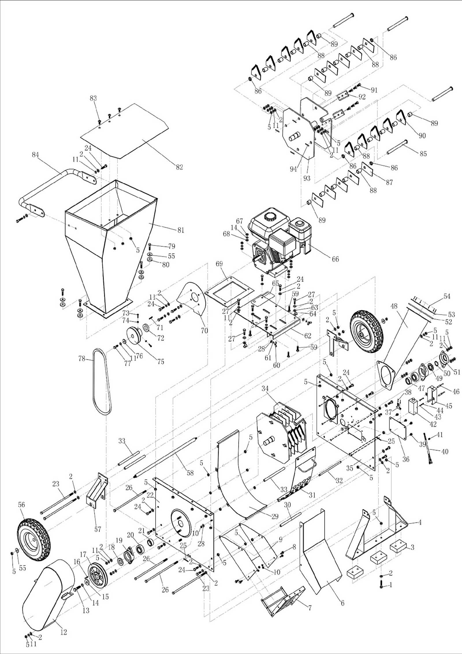 lesco hps chariot parts diagram