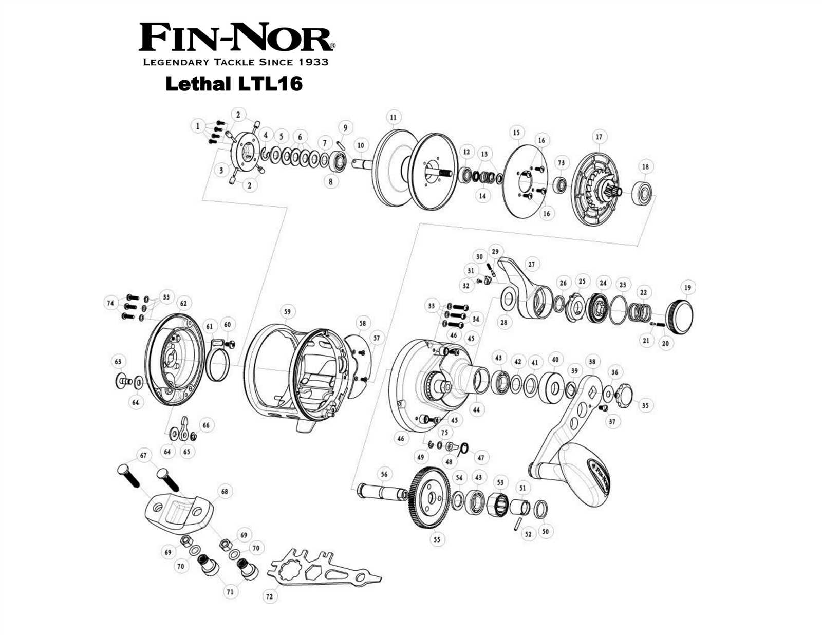 lews speed spool parts diagram