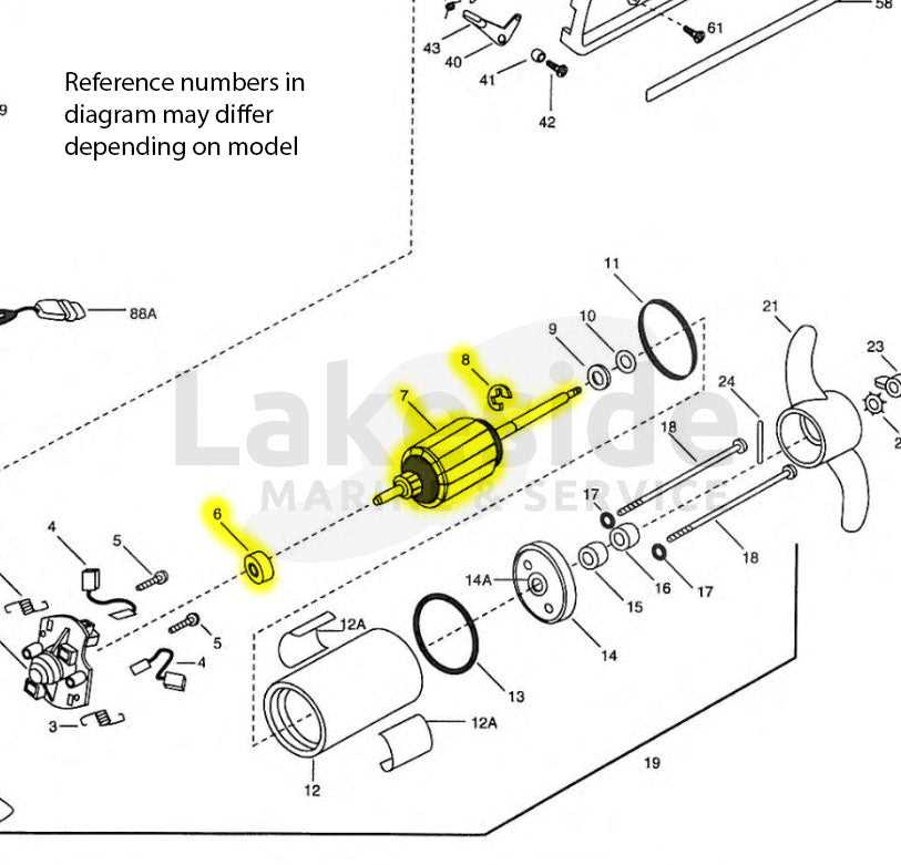 lowrance ghost trolling motor parts diagram