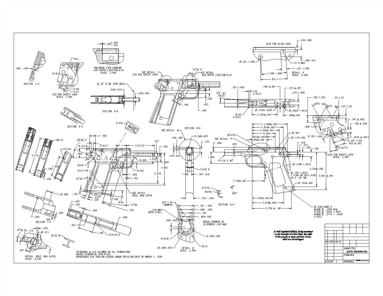 m1911 parts diagram