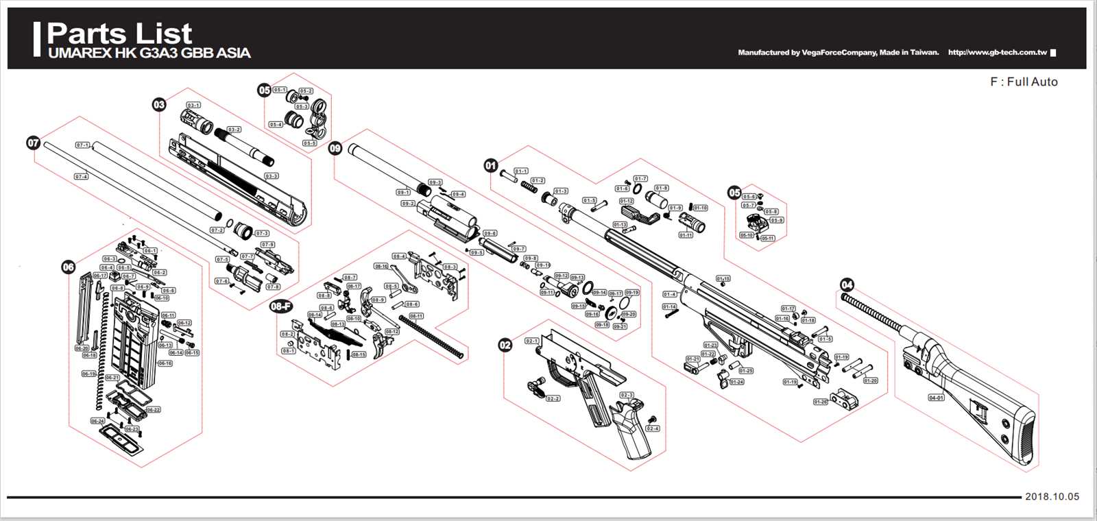 m4 parts diagram