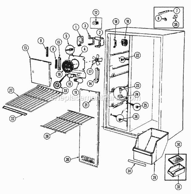 magic chef parts diagram