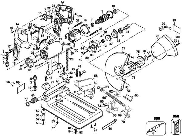 makita miter saw parts diagram