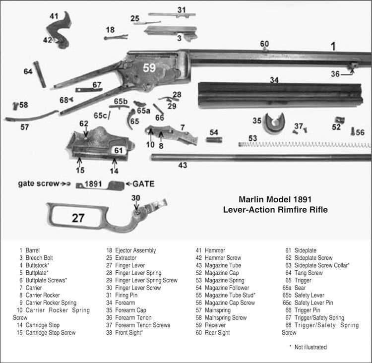 marlin model 39 parts diagram