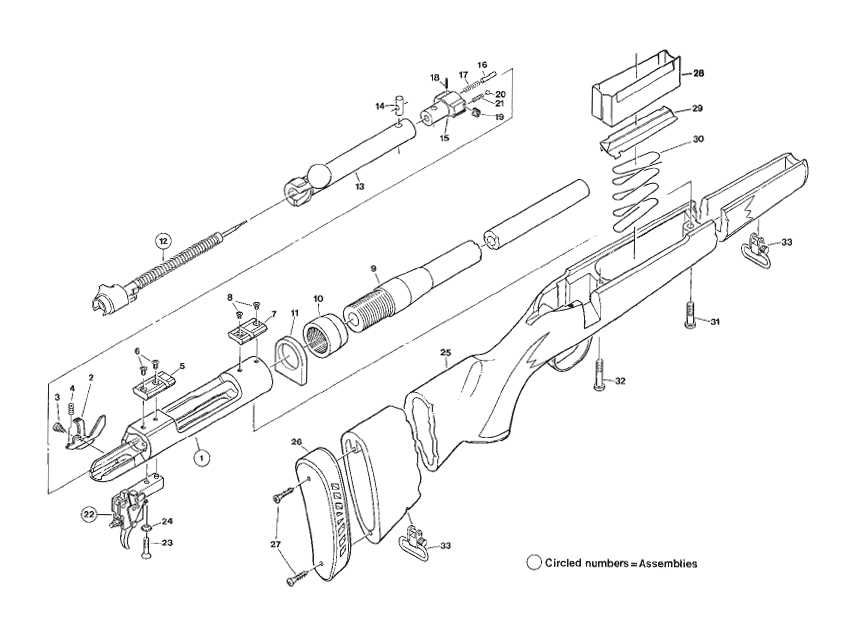 marlin model 39 parts diagram