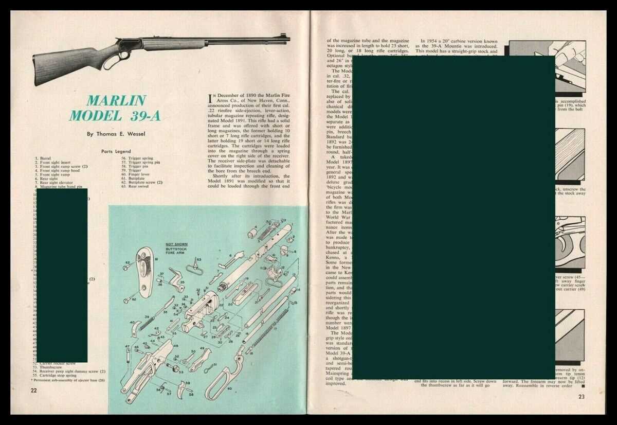 marlin model 39 parts diagram