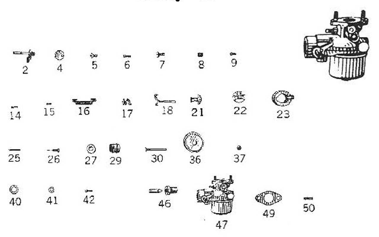 marvel schebler carburetor parts diagram