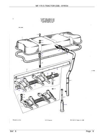 massey ferguson 175 parts diagram