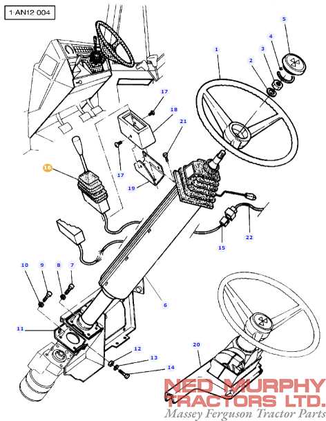 massey ferguson steering parts diagram