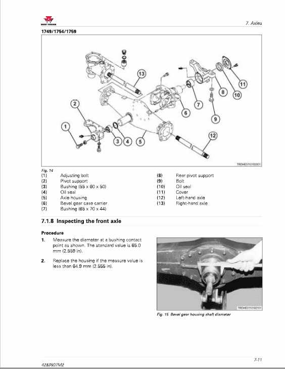 massey ferguson steering parts diagram