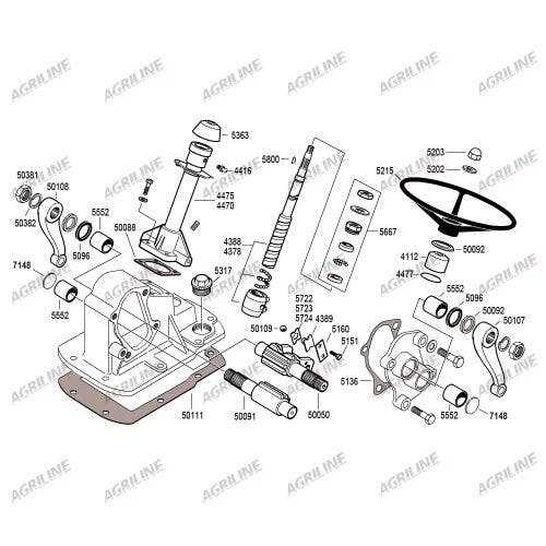 massey ferguson steering parts diagram