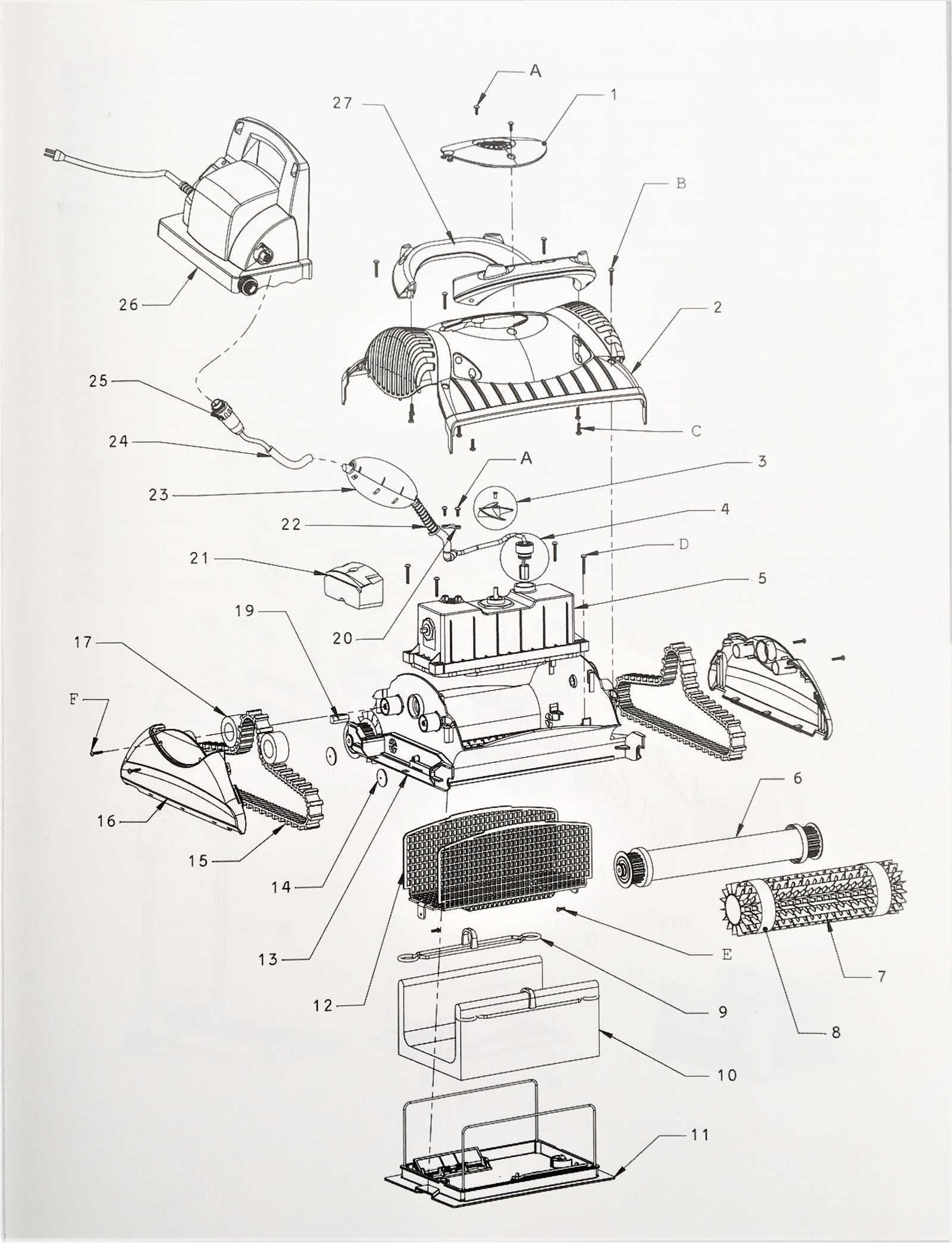 maytronics dolphin parts diagram