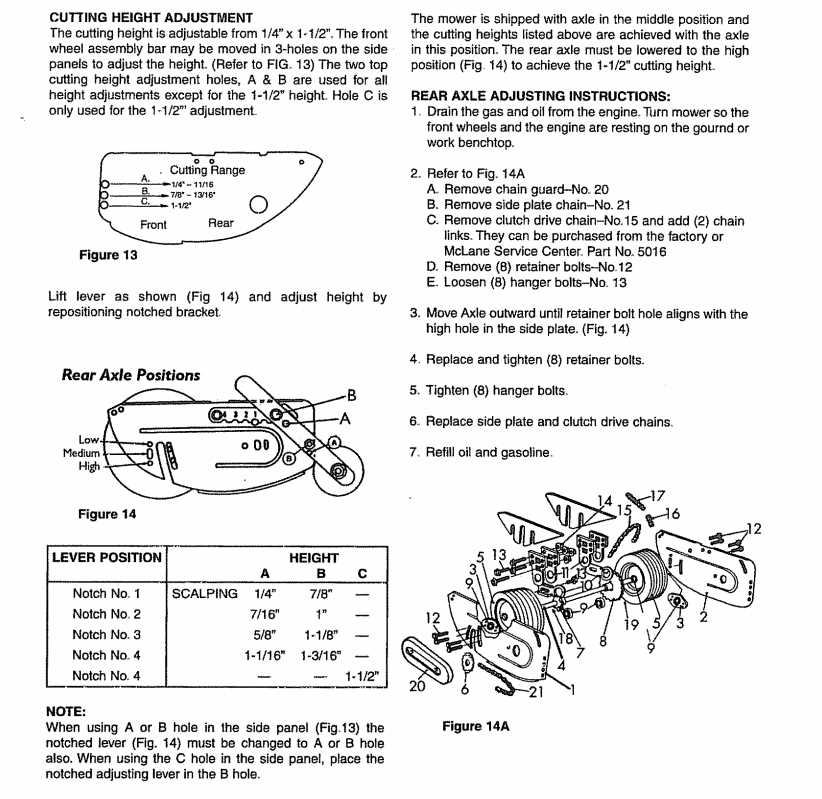 mclane 20 reel mower parts diagram