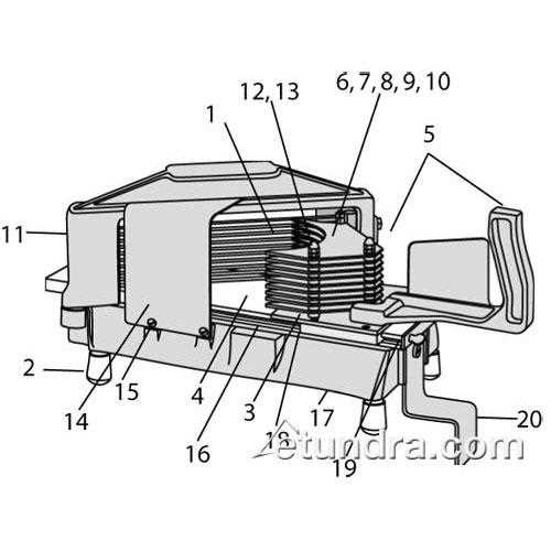 meat slicer parts diagram