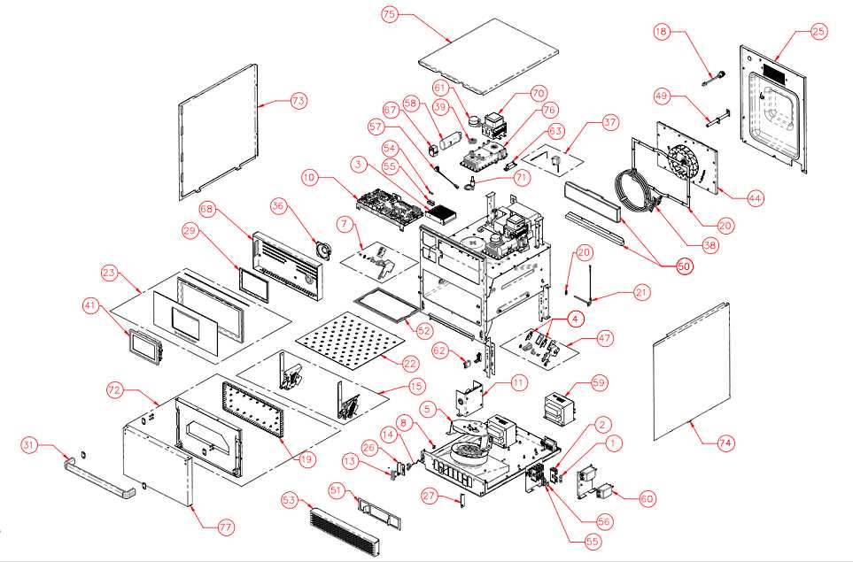 microwave parts diagram