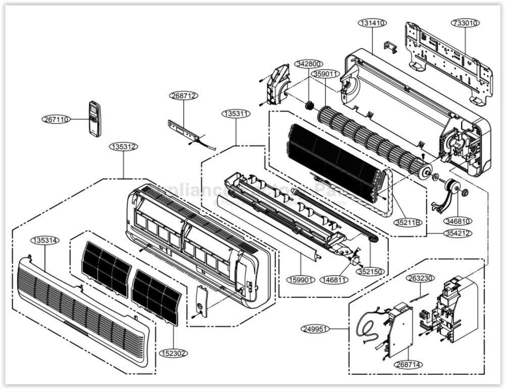 mini split air conditioner parts diagram