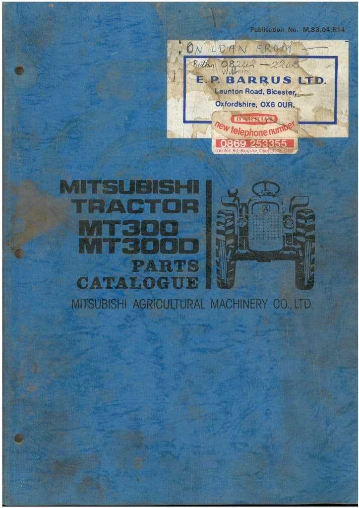 mitsubishi tractor parts diagram