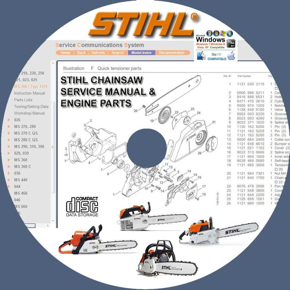 ms250 stihl chainsaw parts diagram