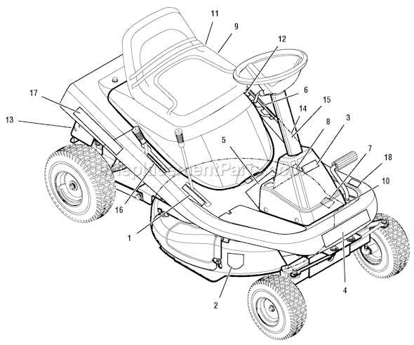 murray 30 inch riding mower parts diagram