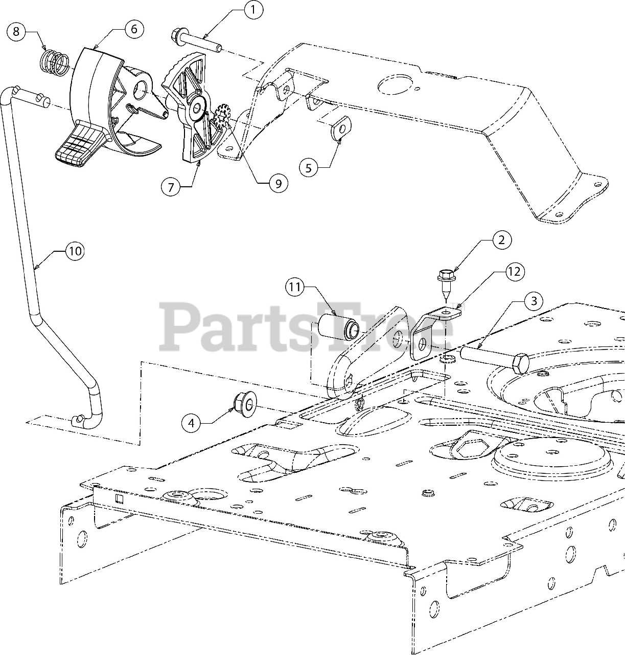 murray 42 inch deck parts diagram