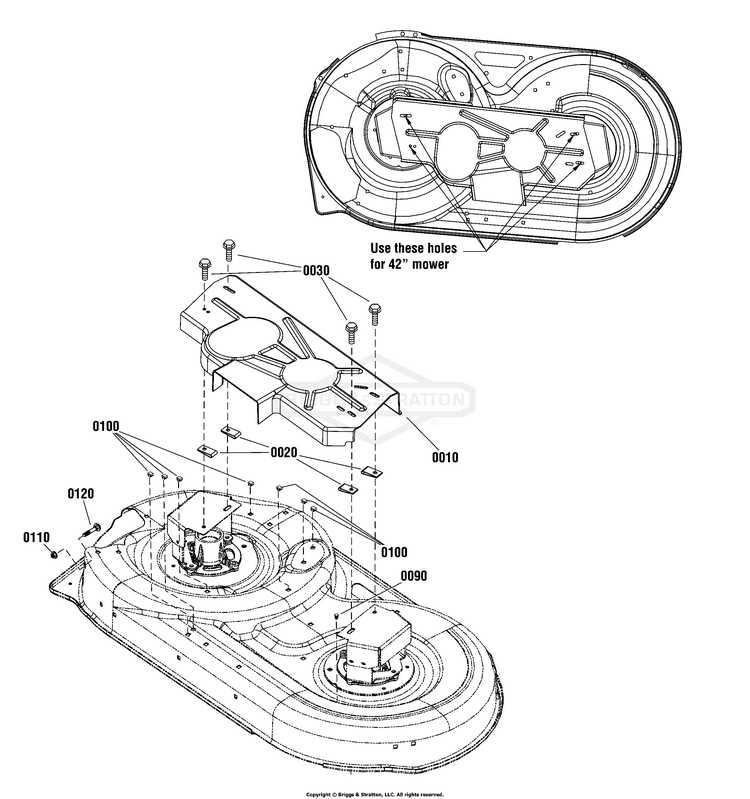 murray 42 inch deck parts diagram