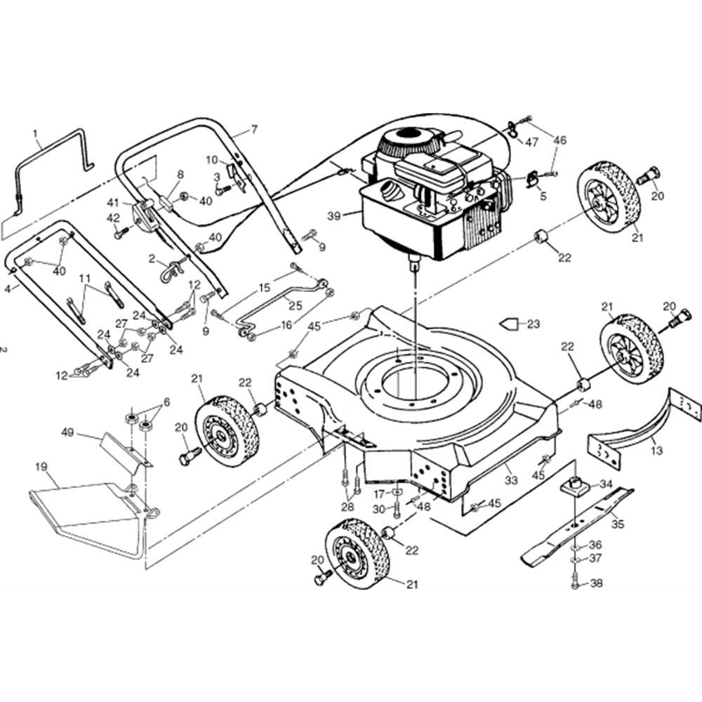 murray lawn mower deck parts diagram