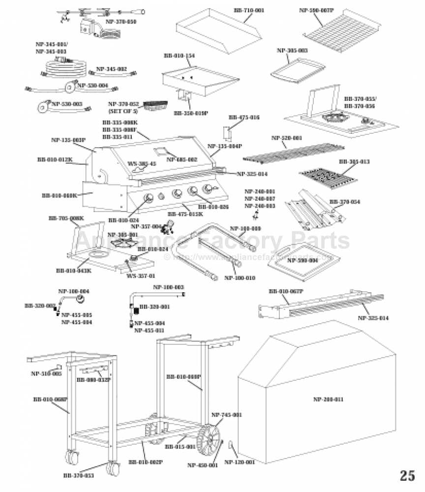 napoleon grill parts diagram