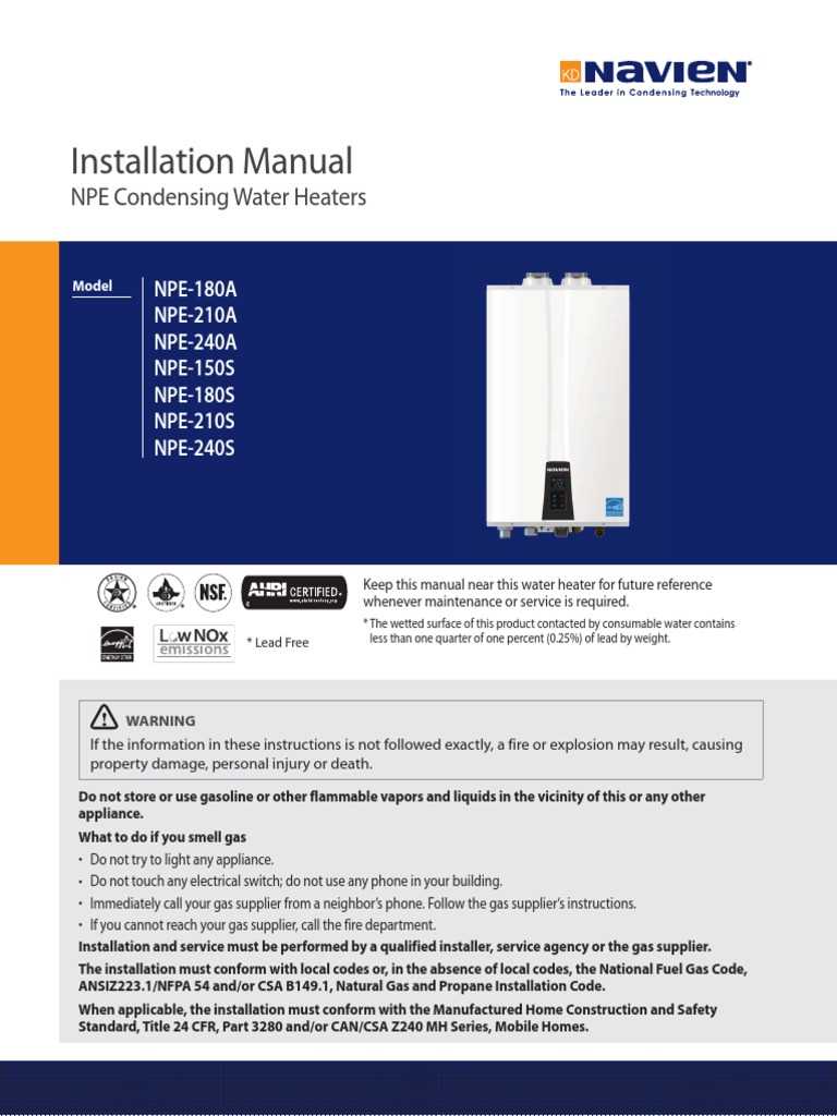 navien tankless water heater parts diagram