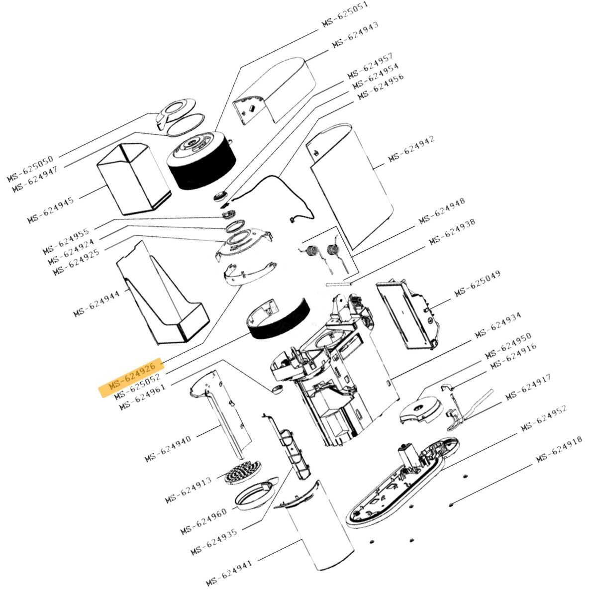 nespresso machine parts diagram