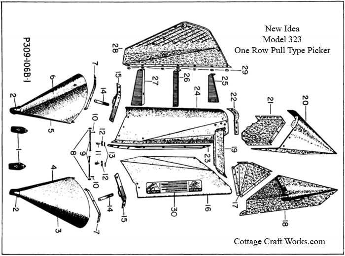 new idea corn picker parts diagram