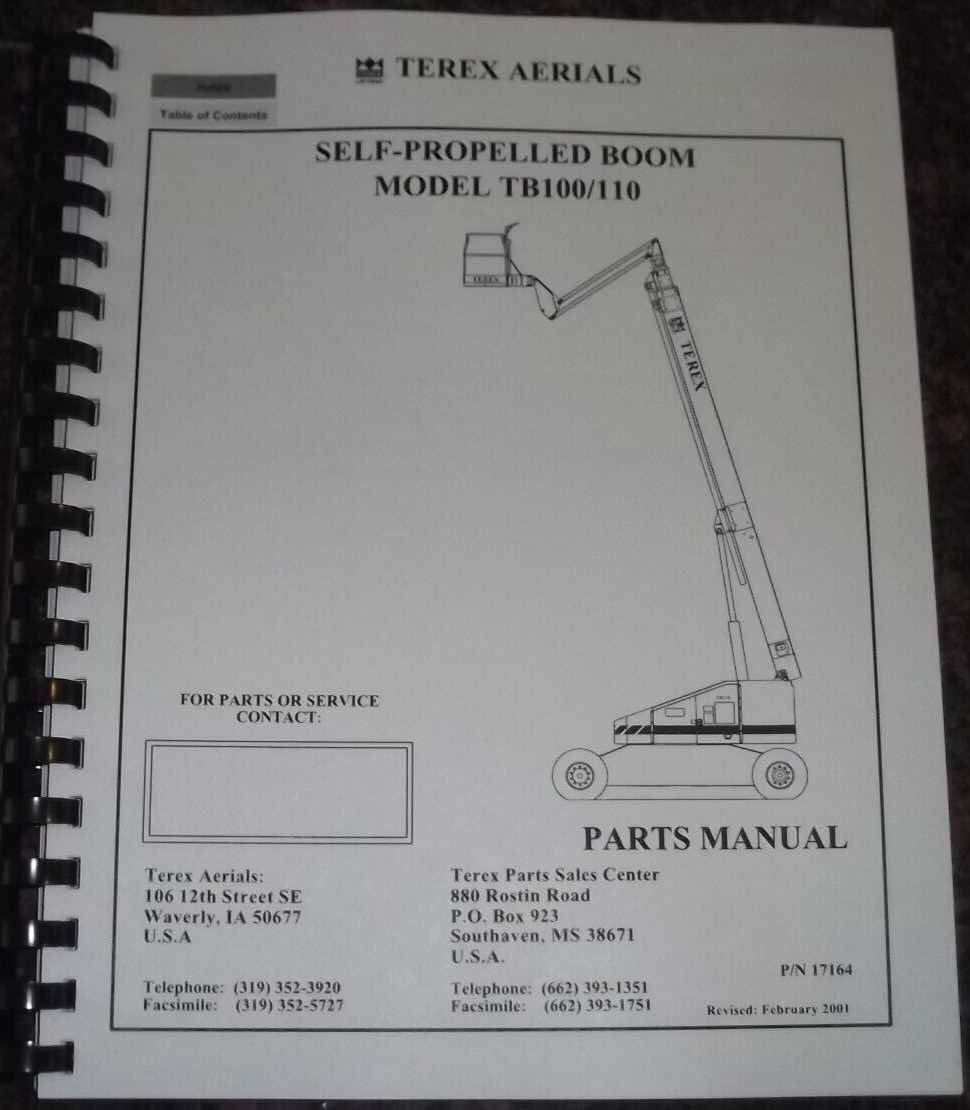 nifty lift parts diagram