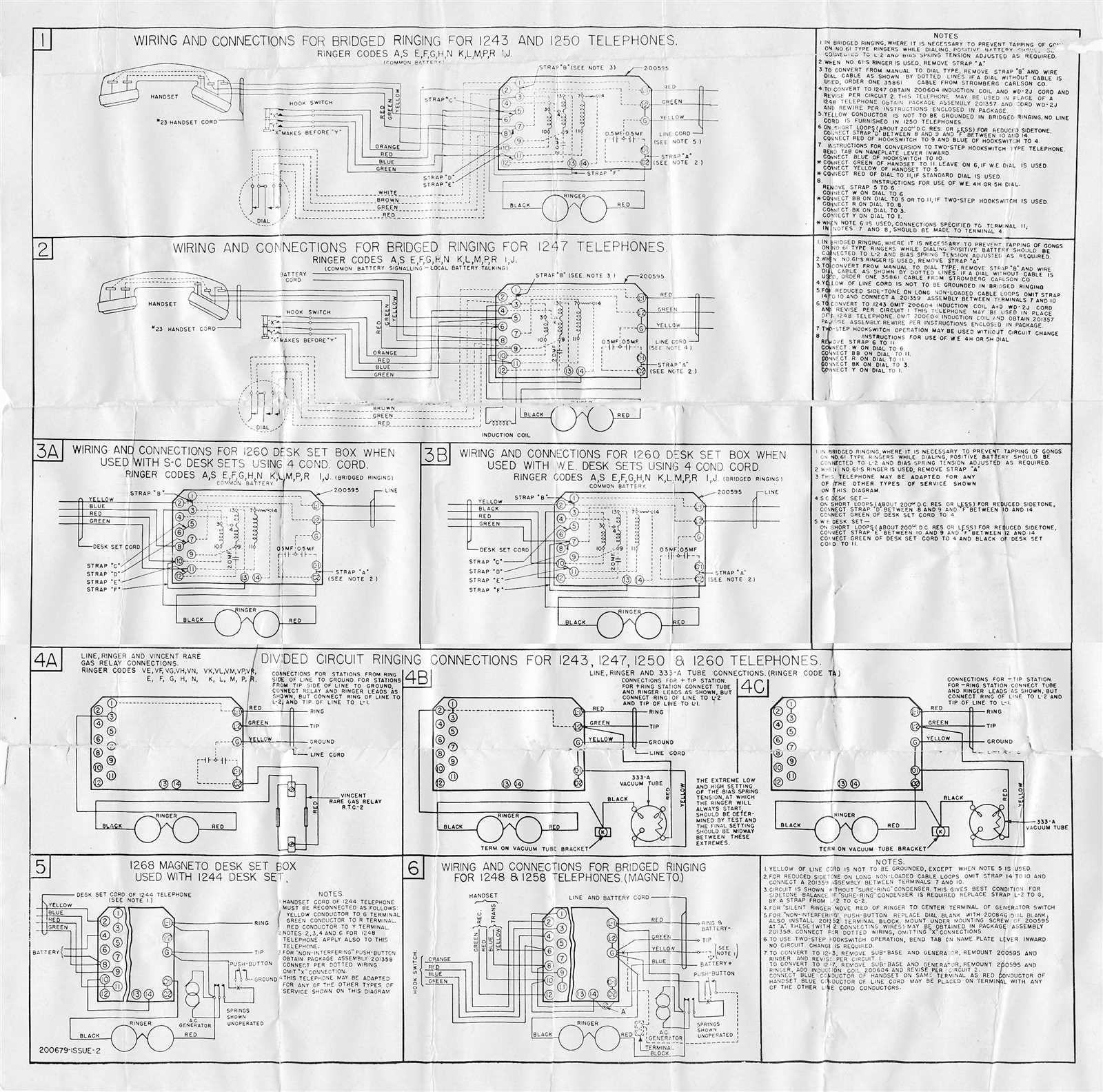 old telephone parts diagram