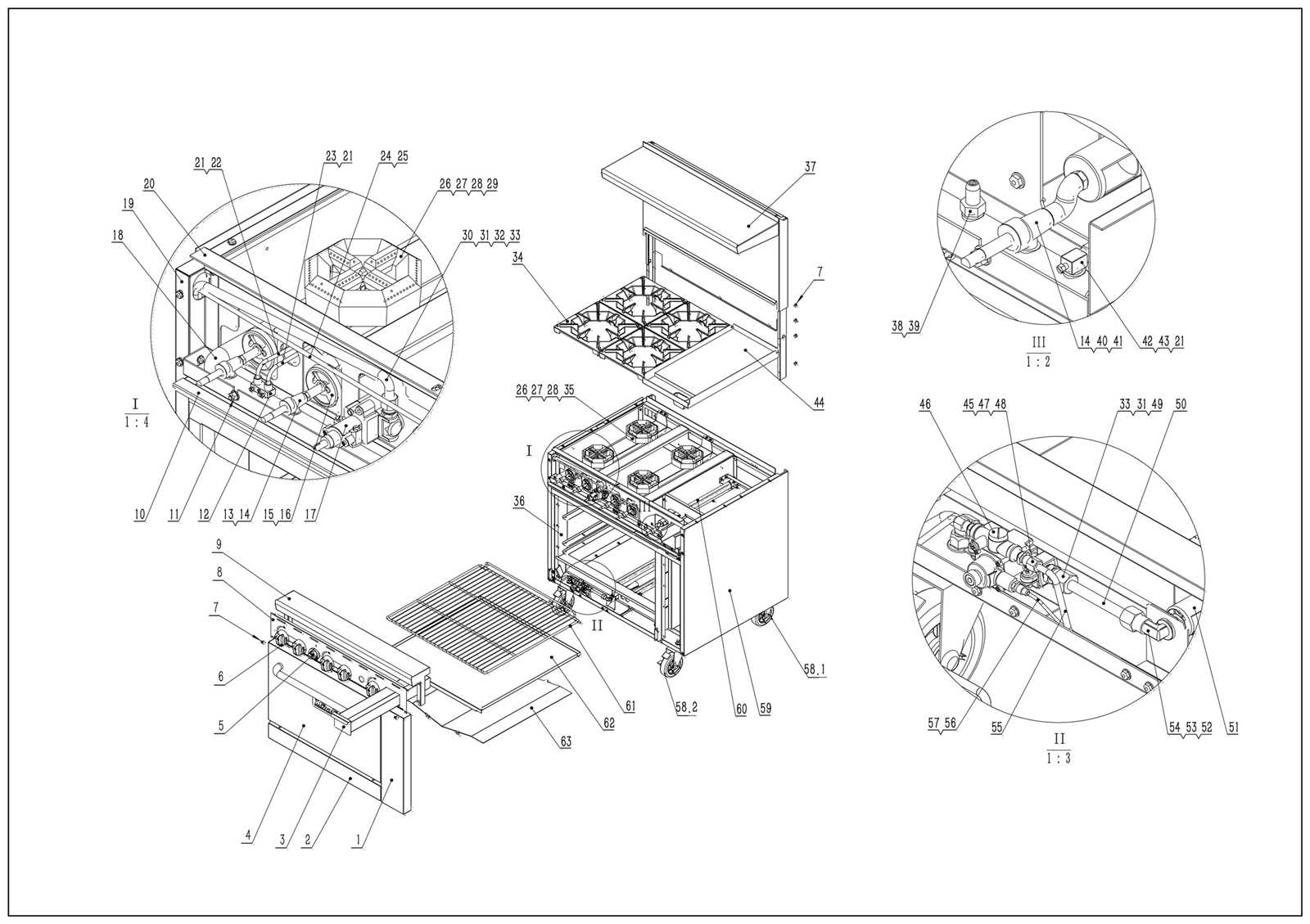 oven parts diagram