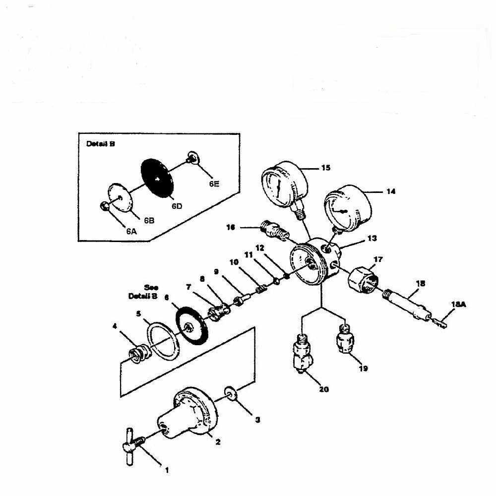 oxygen regulator parts diagram