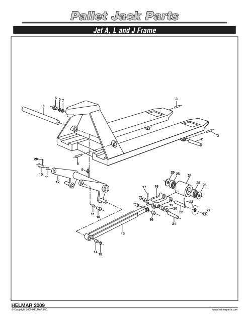 pallet jack parts diagram