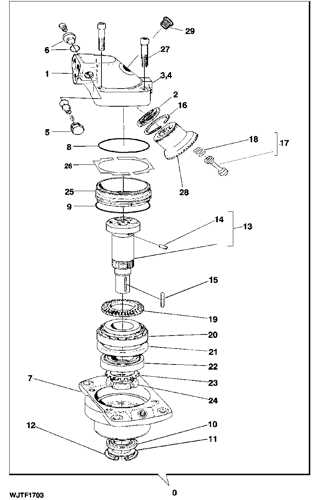 parker wheel motor parts diagram