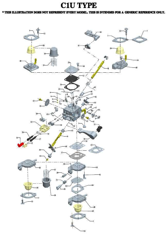 parts of a carburetor diagram