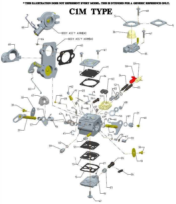 parts of a carburetor diagram