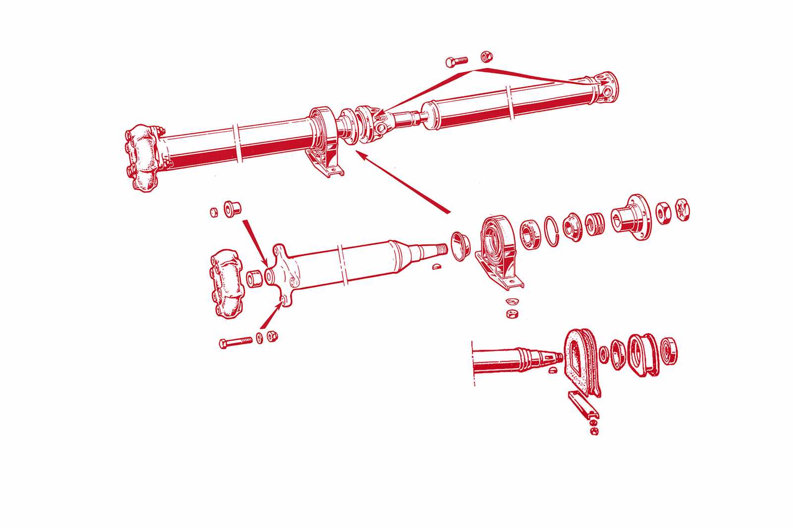 parts of a drive shaft diagram