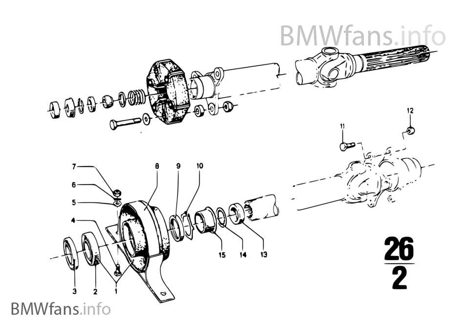 parts of a drive shaft diagram