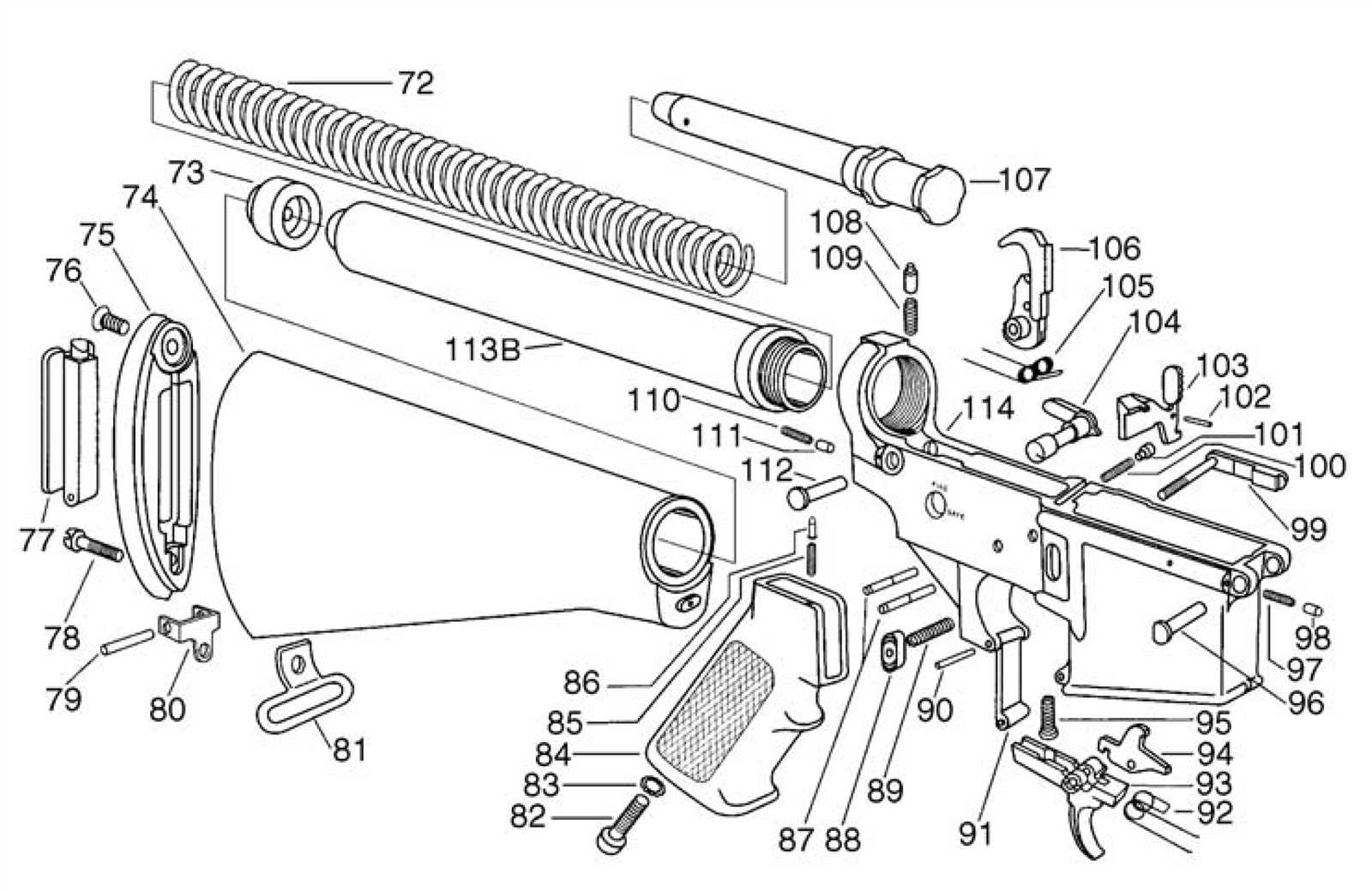 parts of the ar 15 diagram