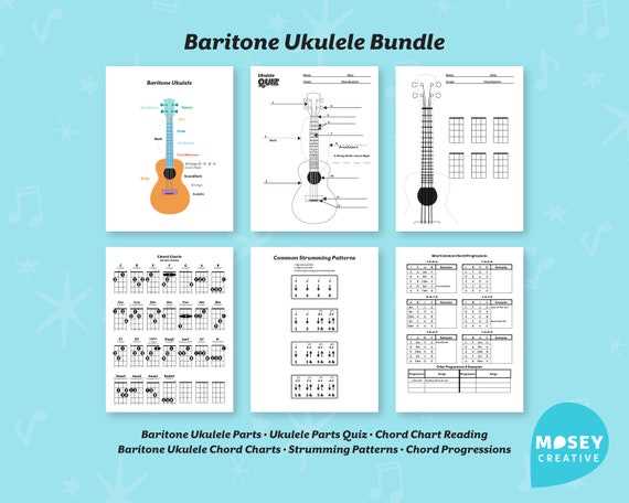 parts of ukulele diagram