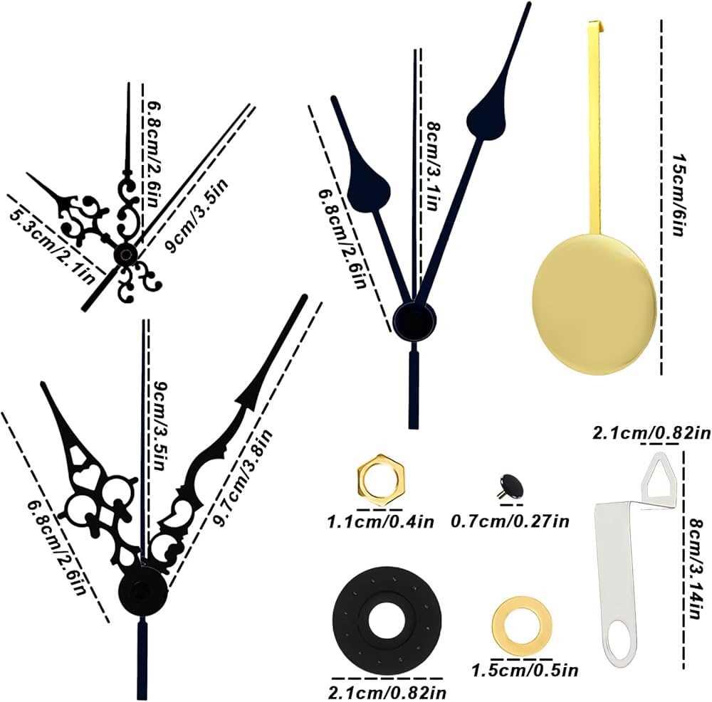 pendulum clock parts diagram