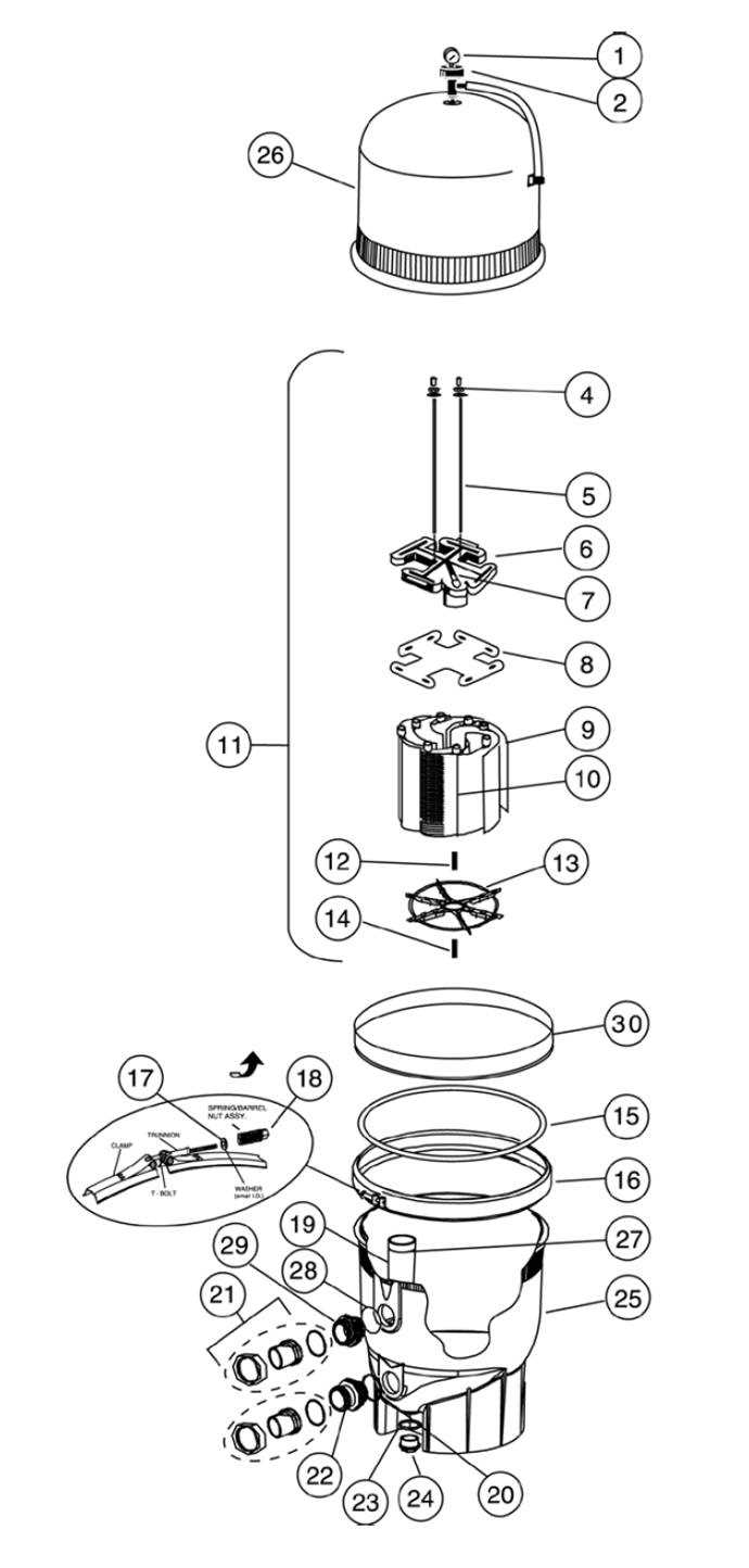 pentair triton ii parts diagram