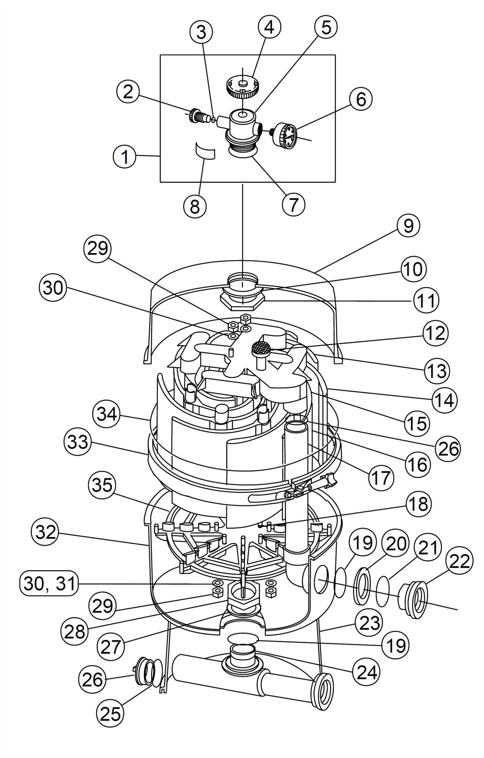 pentair triton ii parts diagram