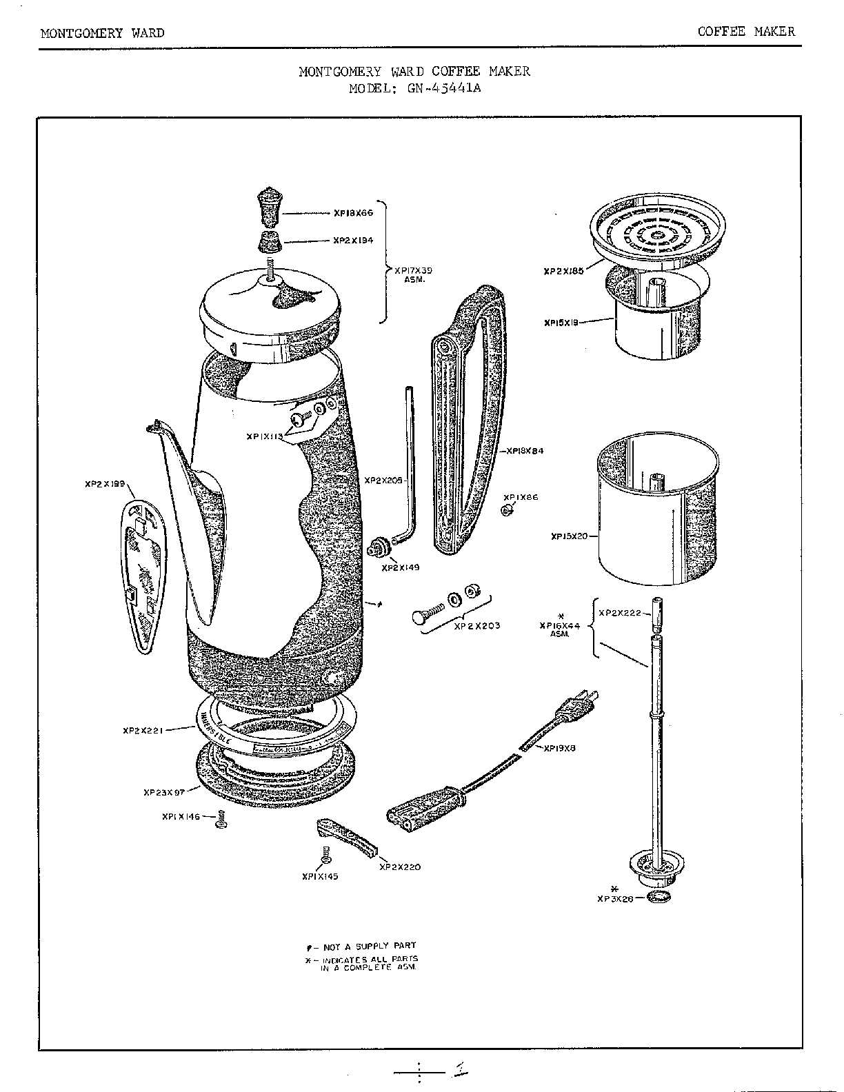 percolator parts diagram