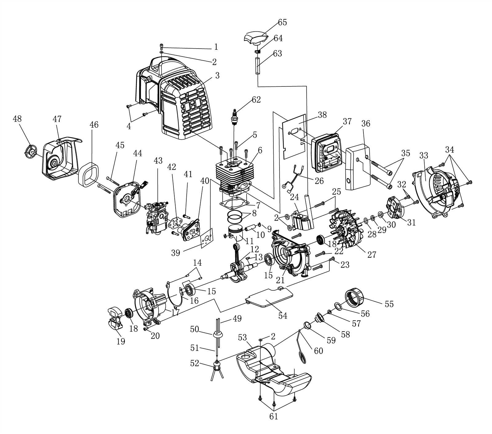 poulan pro pr2322 parts diagram